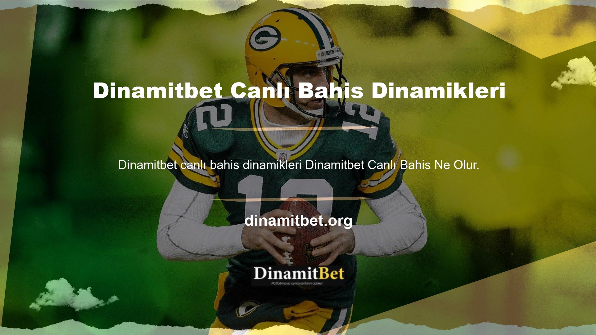 Dinamitbet Maç sırasında hemen değiştirilebilecek oranlara canlı bahisler olan canlı bahis denir