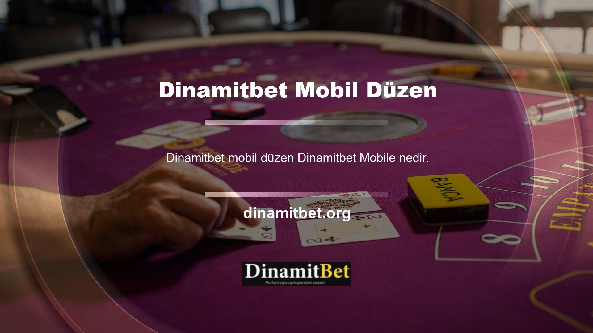Dinamitbet mobil düzeni hem güvenilir hem de birçok bölüme odaklanan bir sistemde yolunu bulabilir
