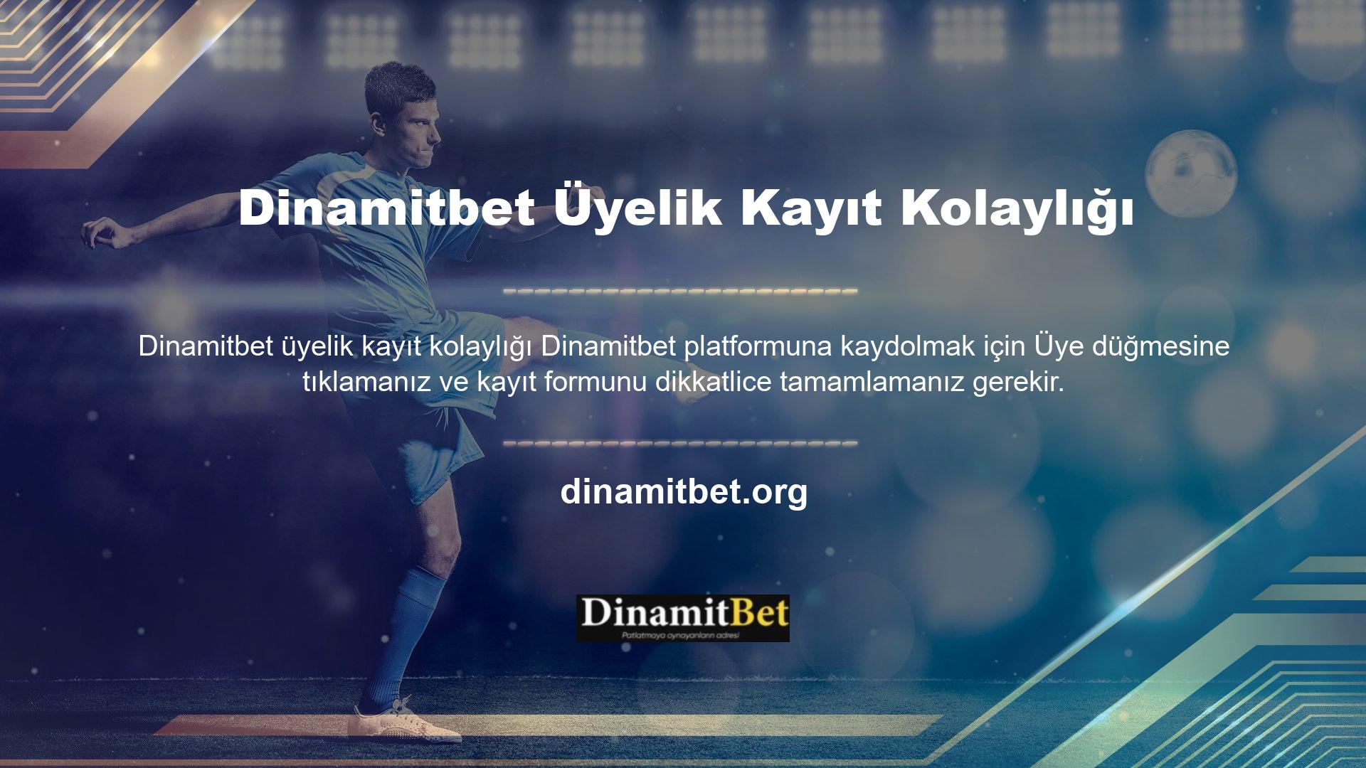 Son adım olarak, kullanıcıların müşteri mektubunu kabul etmeleri, Dinamitbet platformunda bir bahis prosedürü gerçekleştirmeleri yeterlidir